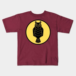 Geometric Artwork Owl Kids T-Shirt